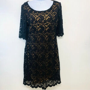 Connected Black Embroidered Floral Mesh Dress 12   Event‎ WhimsyGoth Witchy Boho